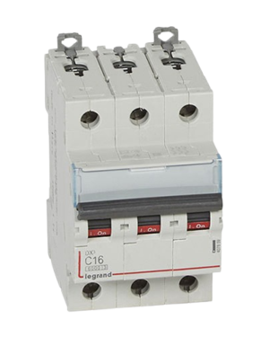 Legrand DX3 MCB 3 pole C-Curve 16A: Ensure precise circuit protection with this reliable and efficient breaker for enhanced electrical safety.